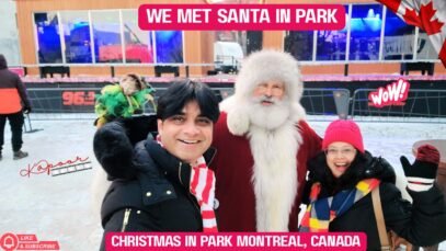Montreal Christmas in Park With Santa
